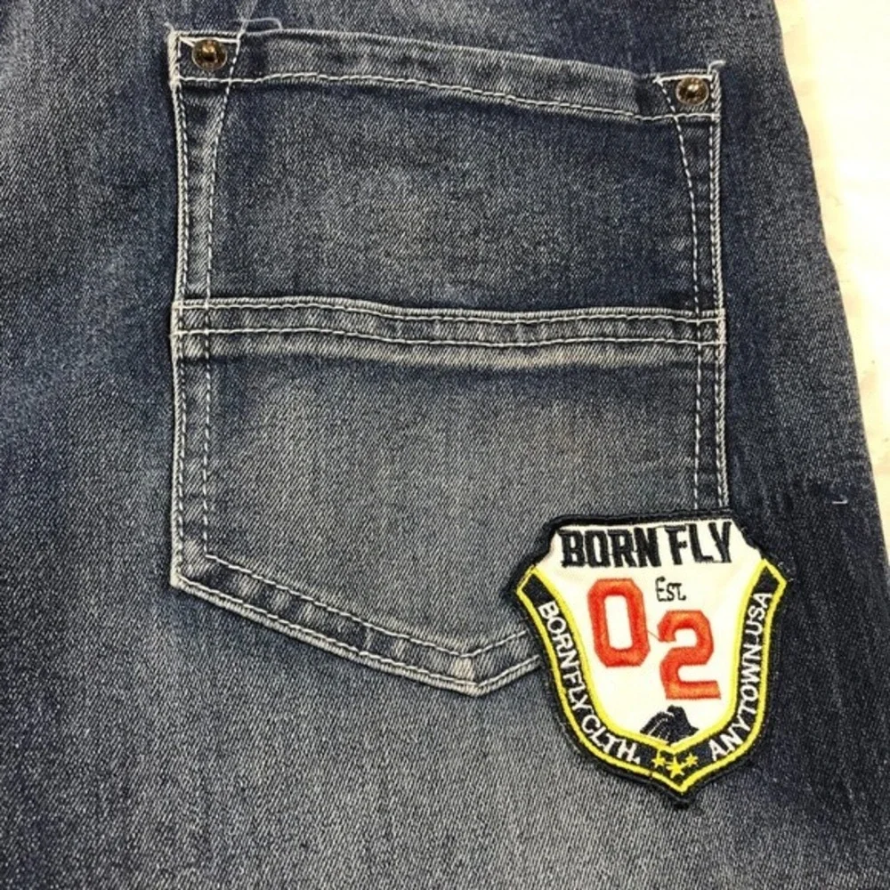 born fly anytown USA fashion blue jeans‎ 34X32